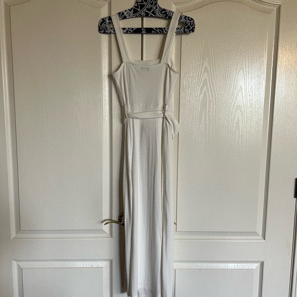 TopShop belted ribbed knit tank midi‎ dress with double slits size 4 - Picture 10 of 14